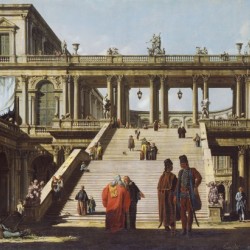 Street scene outside palace